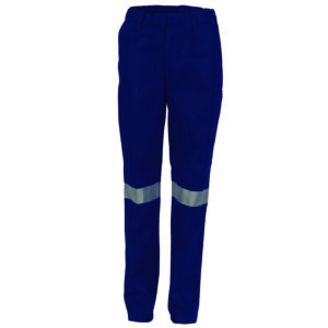 Ladies Cotton Drill Pants With 3M Reflective Tape