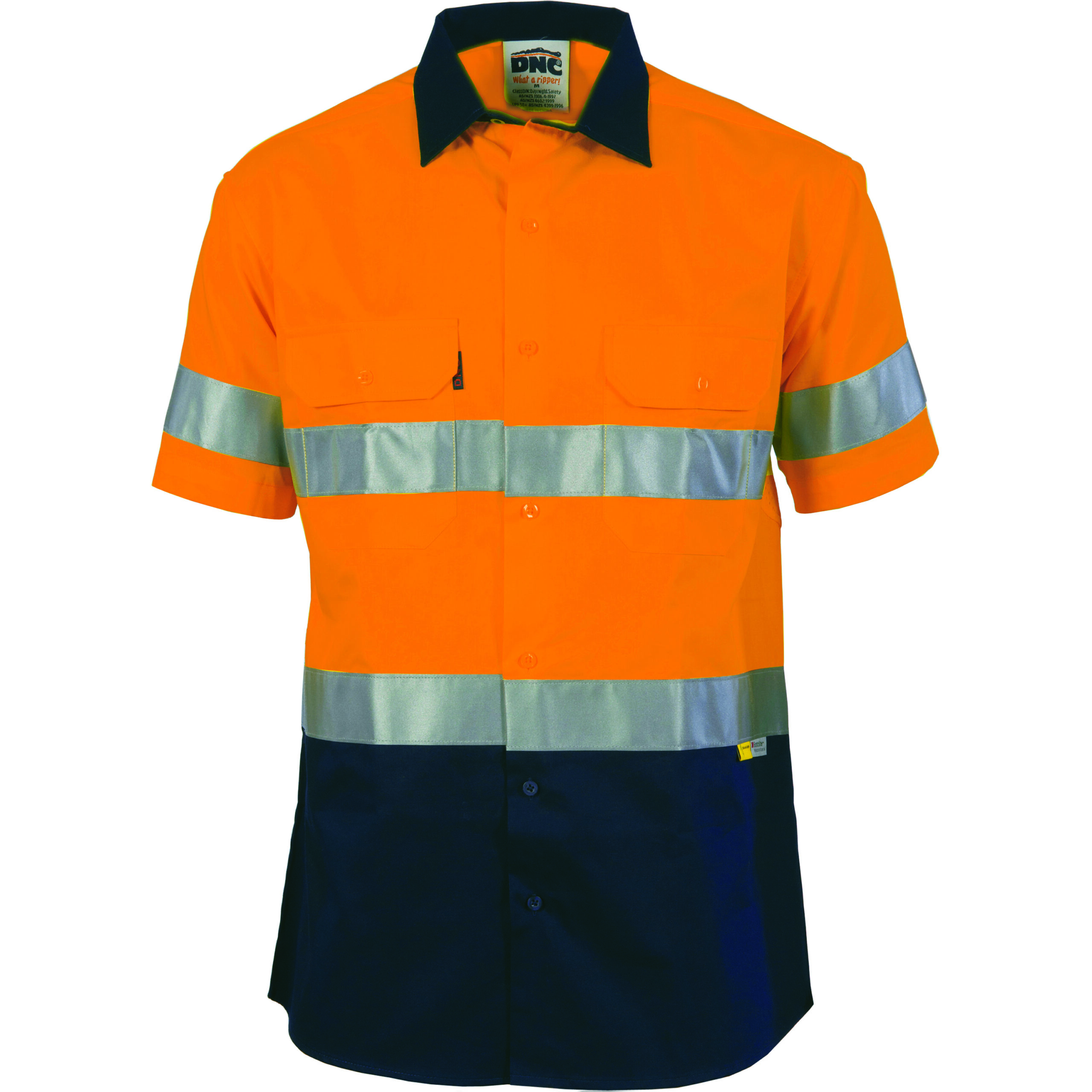 HiVis Two Tone Drill Shirt with 3M 8906 R/Tape - short sleeve