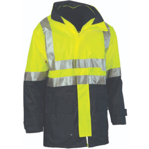 4 in 1 HiVis Two Tone Breathable Jacket with Vest and 3M R/Tape